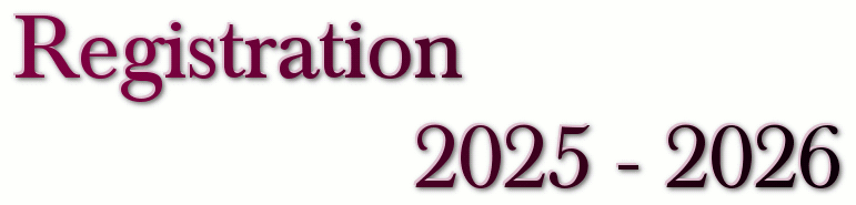 Registration Page 2025 - 2026